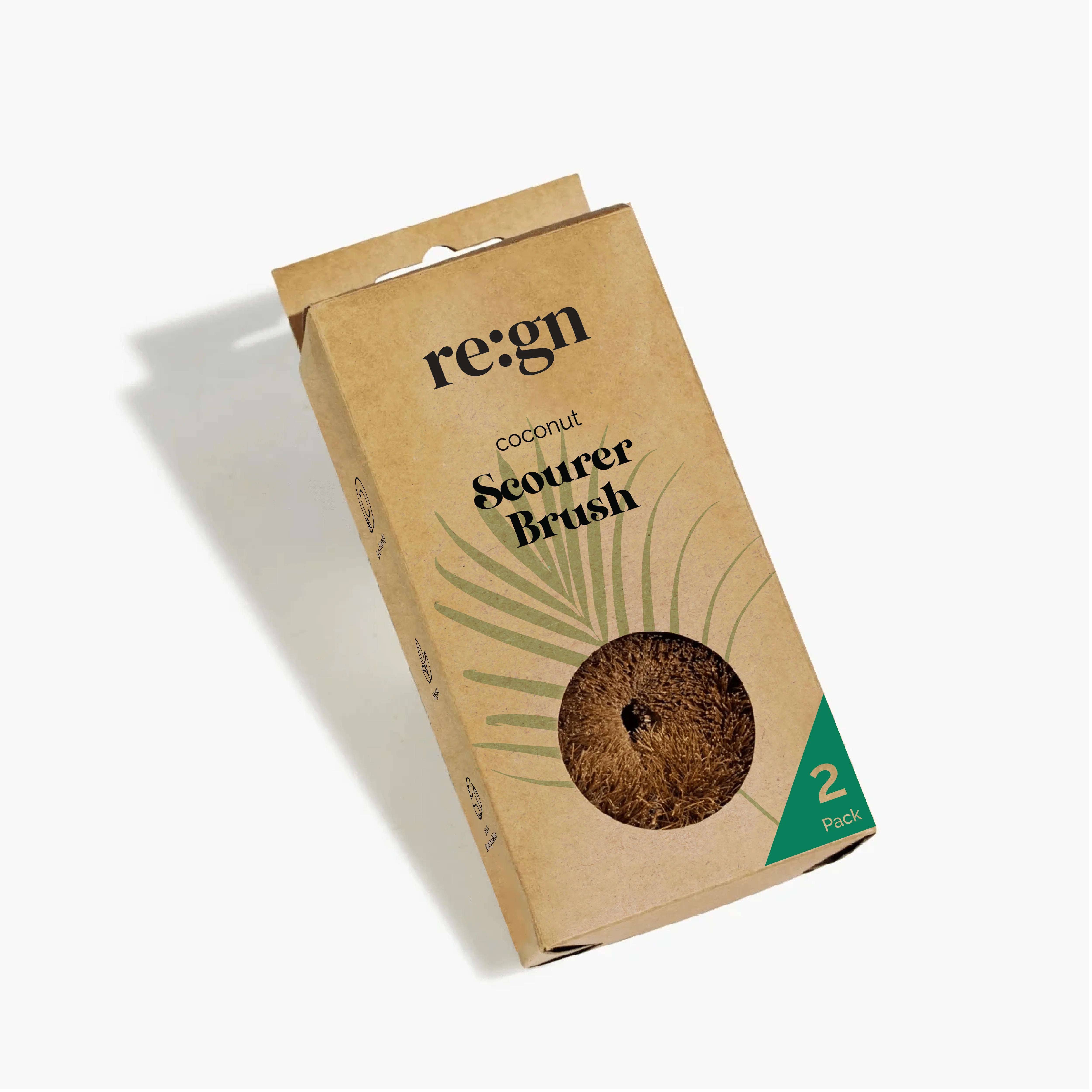 6x Round Natural Coconut Fibre Scourers for Everyday Cleaning - Image 4