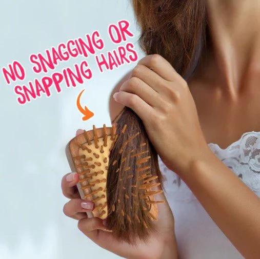 Bamboo Detangling Hair Brush - Image 4