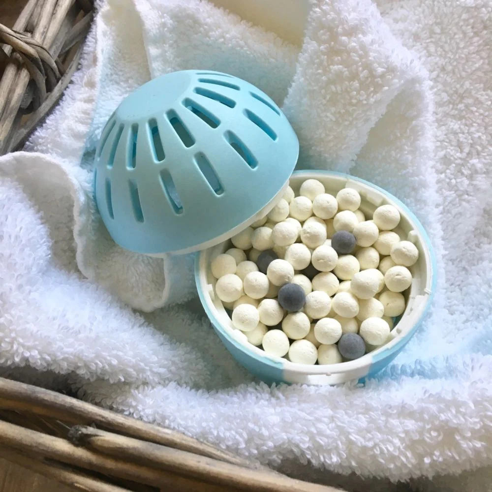 ECOEGG Laundry Egg Washing Detergent Refill Pellets Fresh Linen - Plastic Free Eco Washing Egg, 50 Washes - Image 2