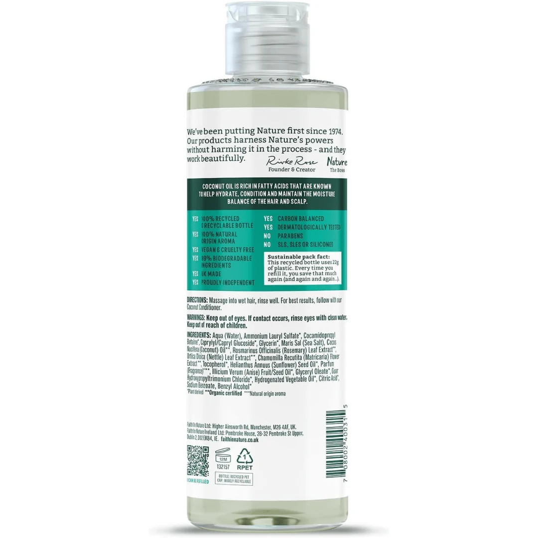 Faith In Nature Coconut Shampoo – 400ml - Image 2