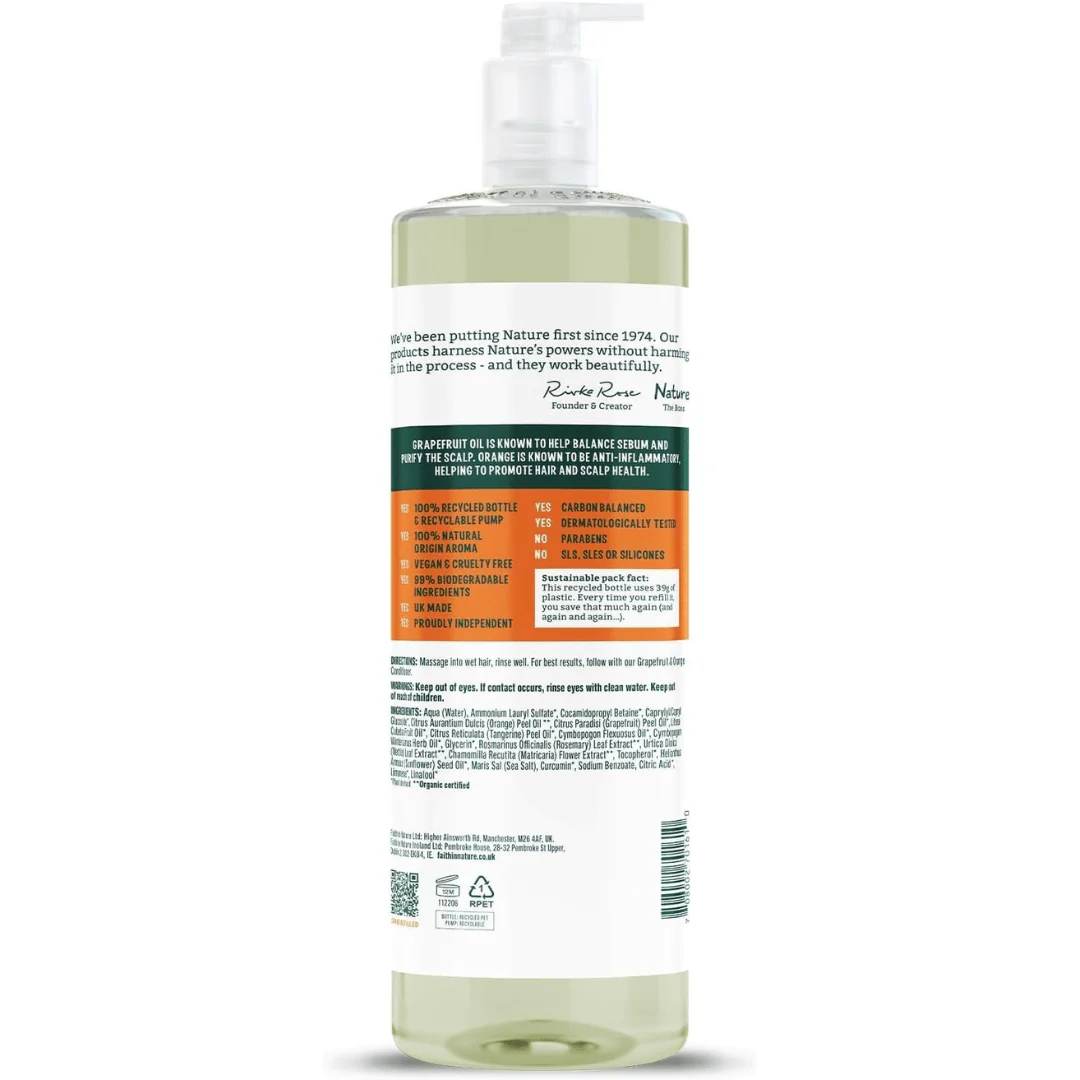 Faith In Nature Grapefruit & Orange Shampoo – 1L - Image 2