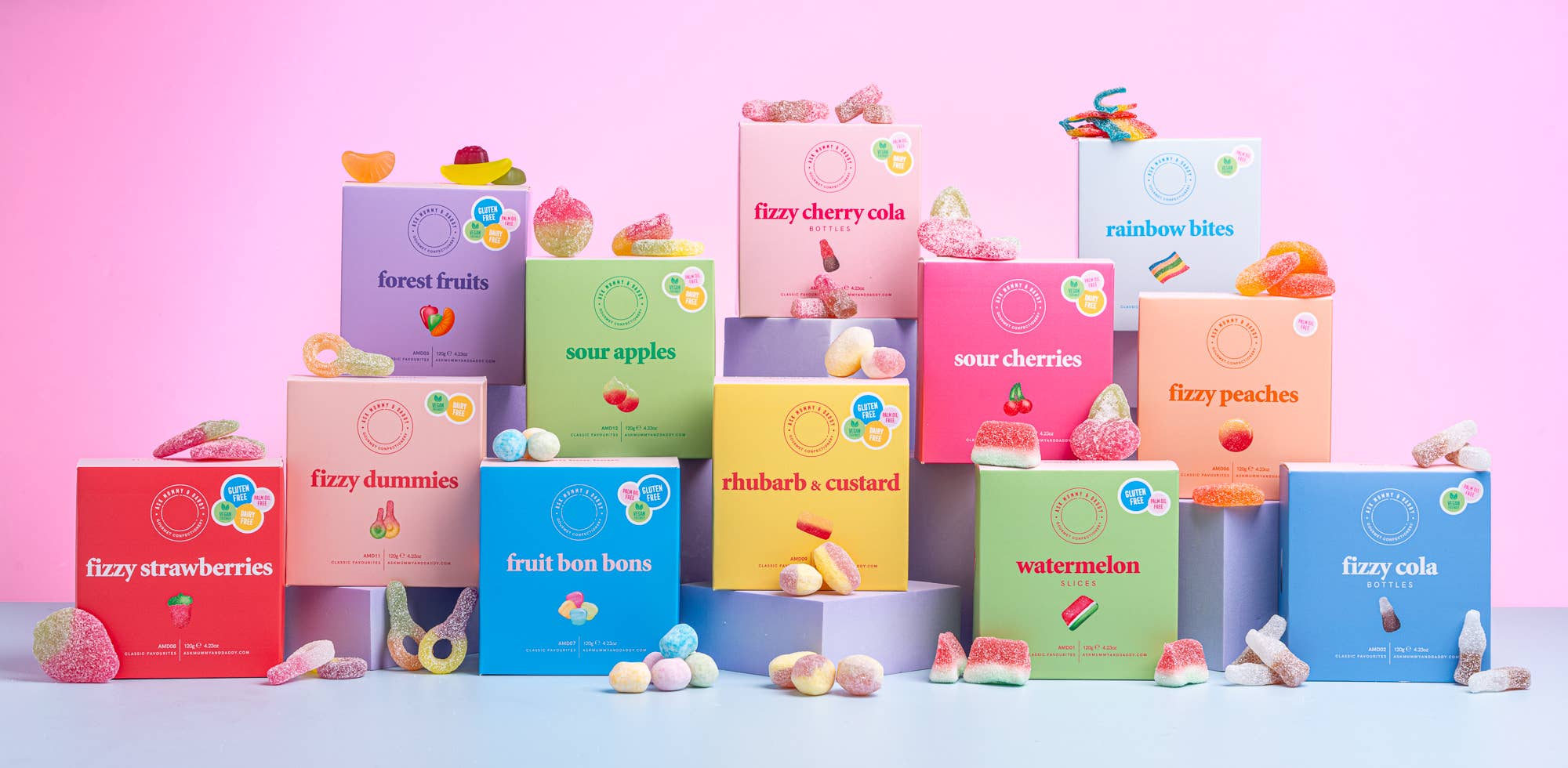 Ask Mummy & Daddy Fizzy Peaches Gift Box – Peach Flavoured Fizzy Sweets - Image 3