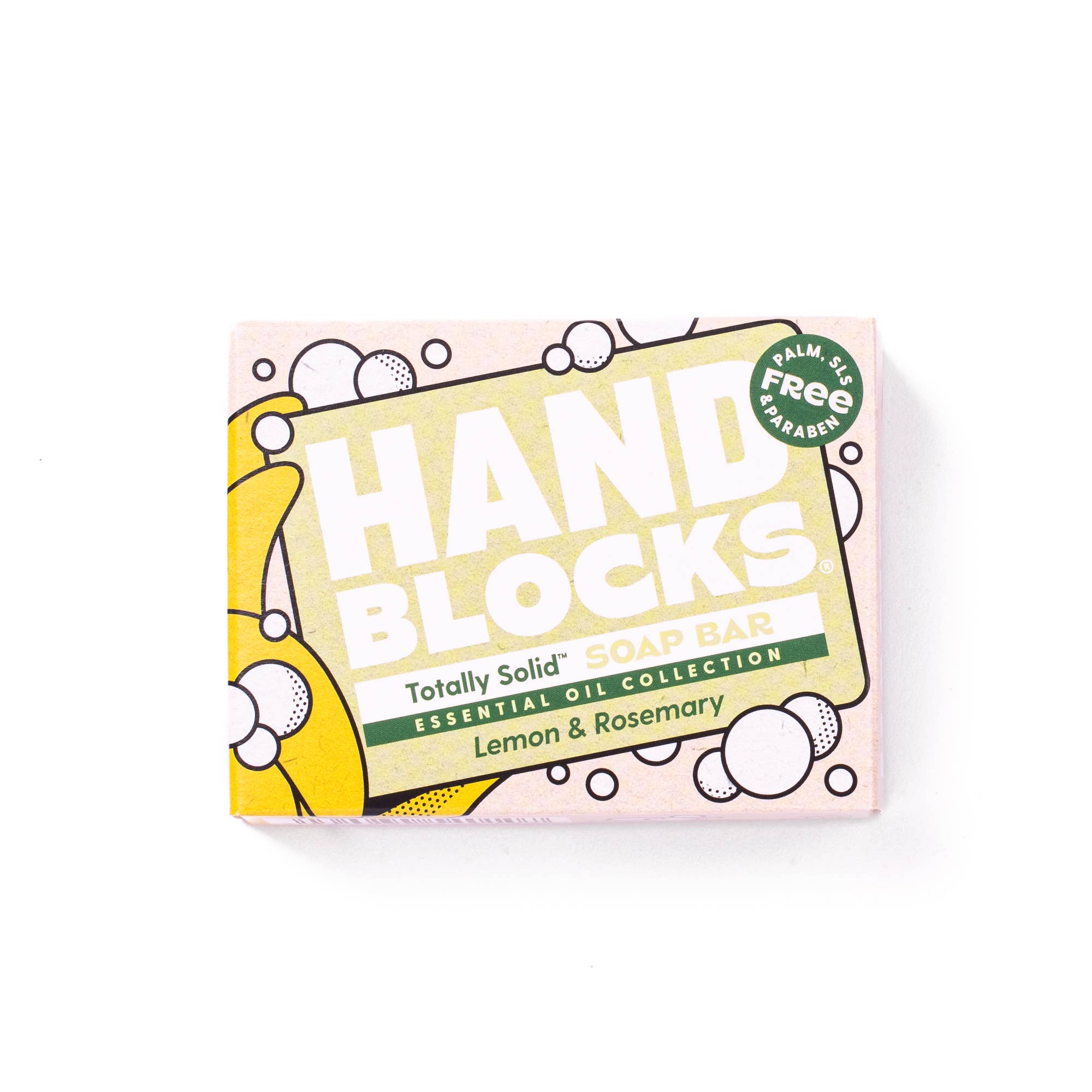 Hand Blocks Soap Lemon & Rosemary - Plastic Free Vegan Hand Soap Bars - Image 2