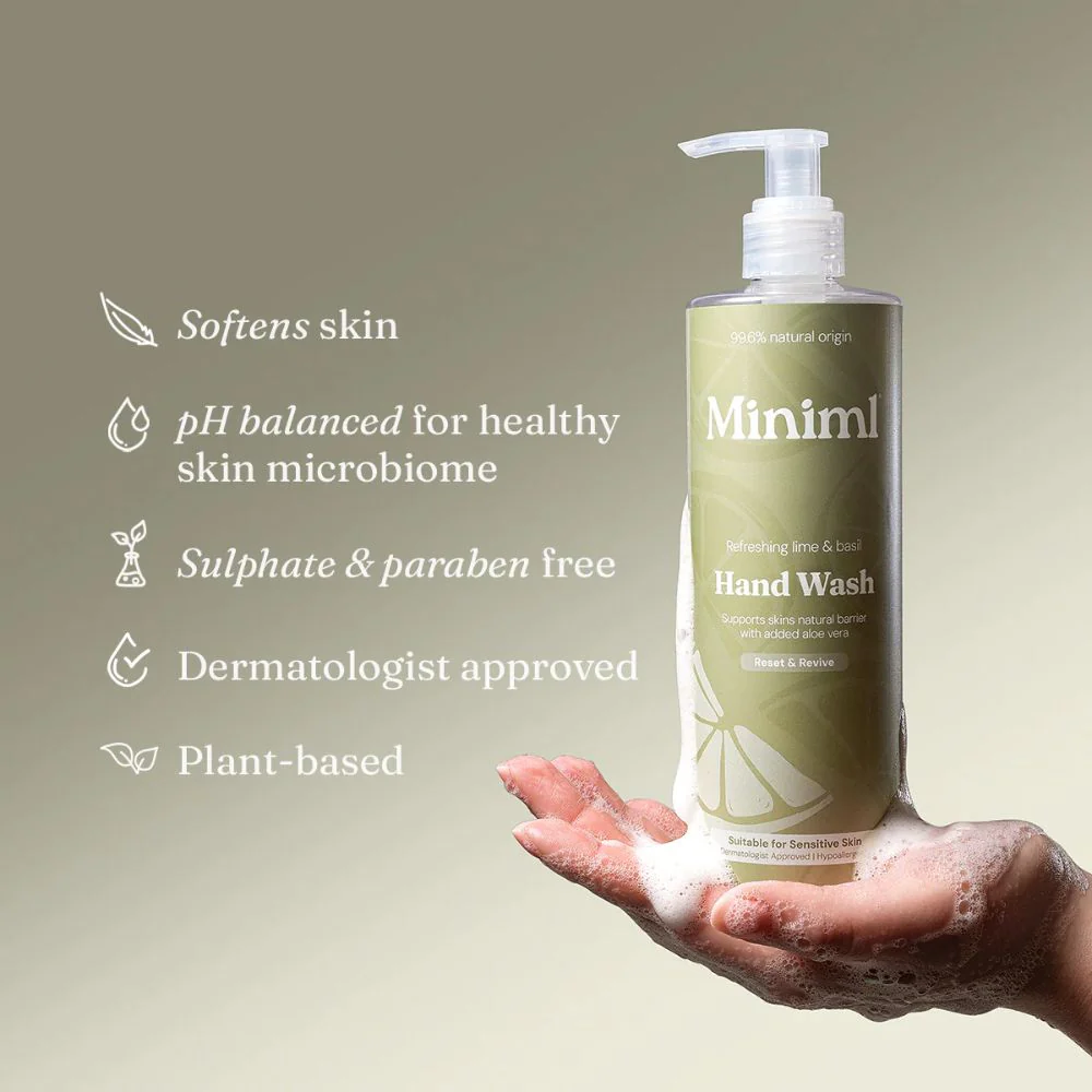 Lime, Basil & Mandarin Hand Soap – 400ml Gel Cleanser - Image 2