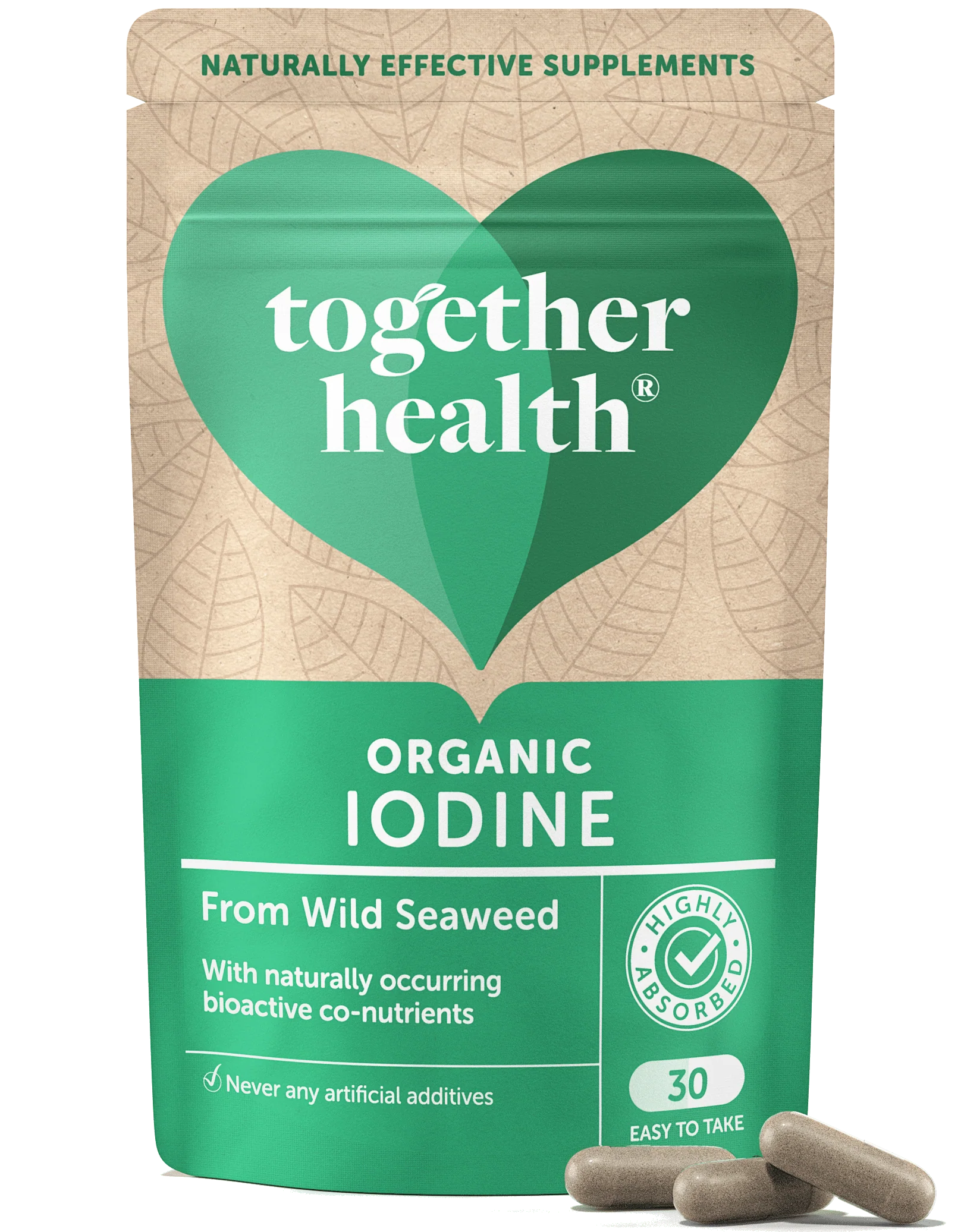 Iodine Supplement – Organic – 30 Capsules
