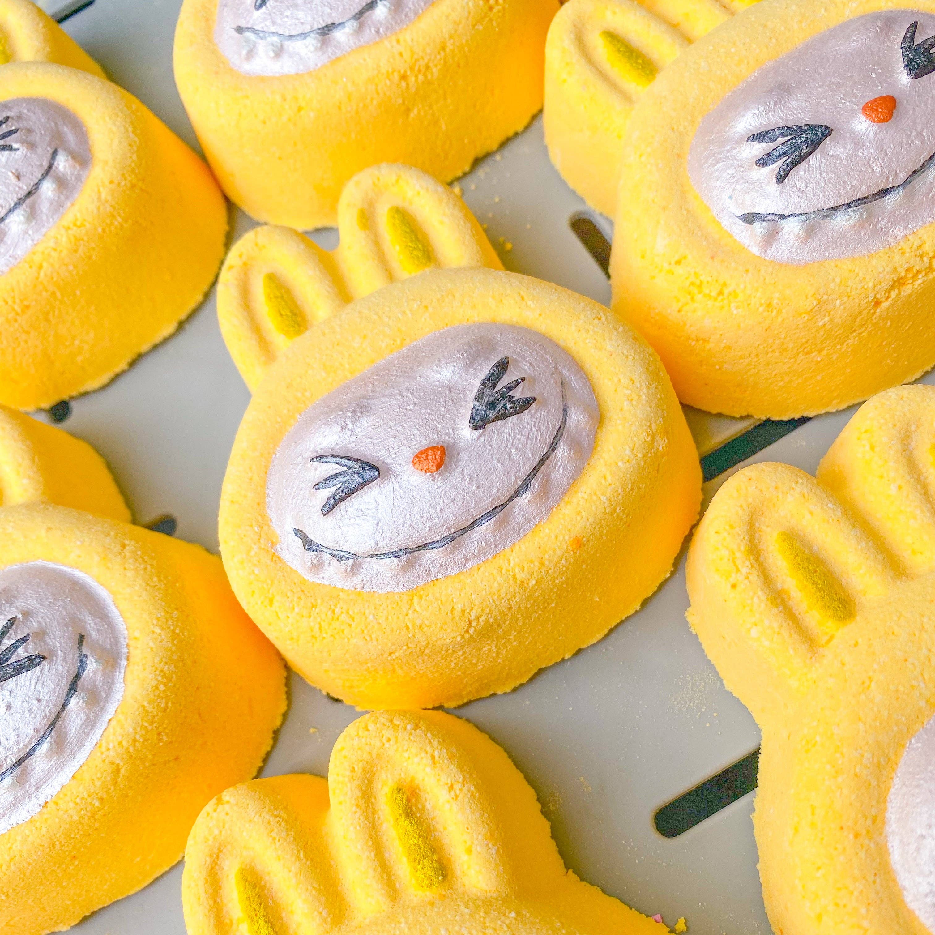 Labu Bath Bomb Yellow – Sherbet Lemon Scent - Image 2