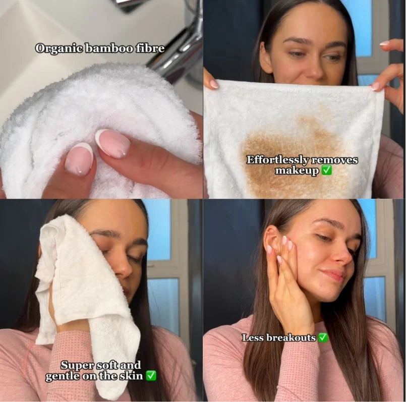 Multicolour Bamboo Organic Soft Face Cloths - Luxury Eco Face Flannels, 12 Pack - Image 4