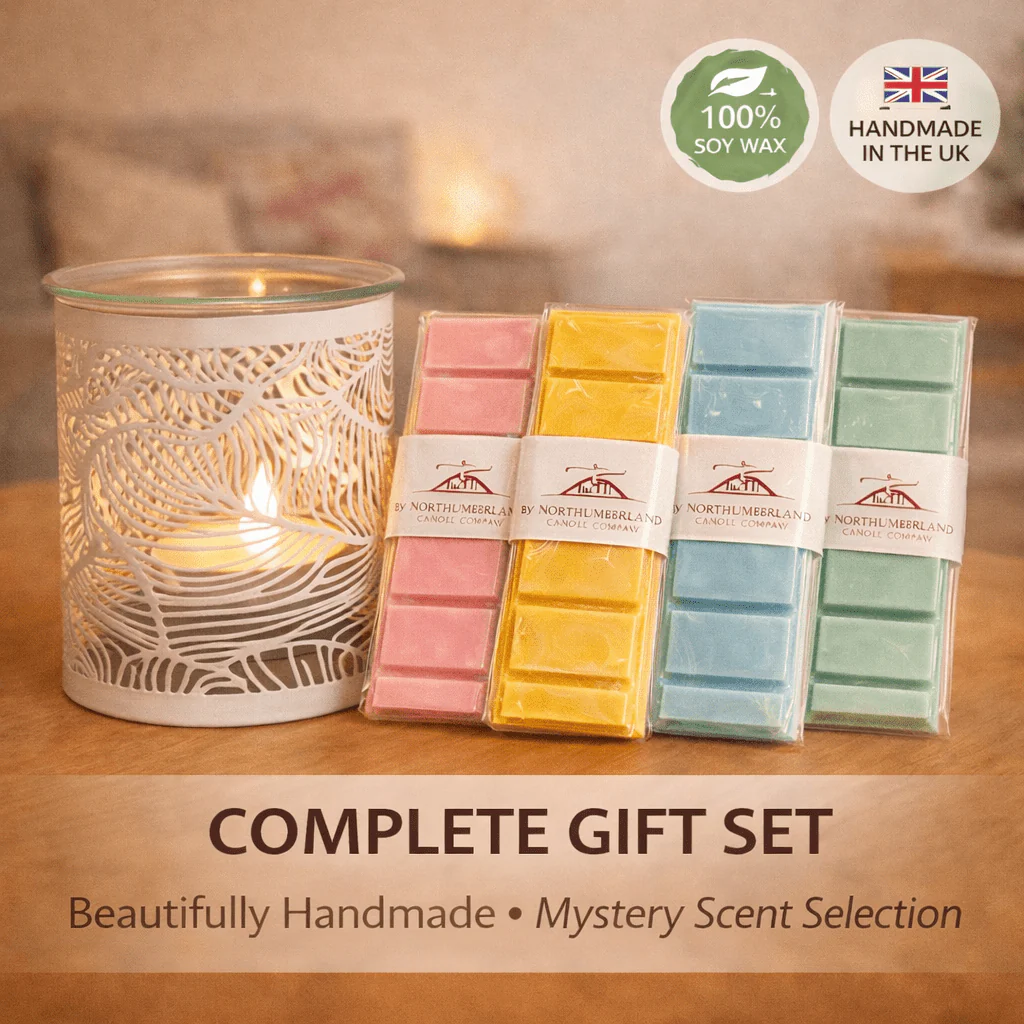 Mystery Wax Melt Bundle with Botanical Burner – 5 Piece Set - Image 6