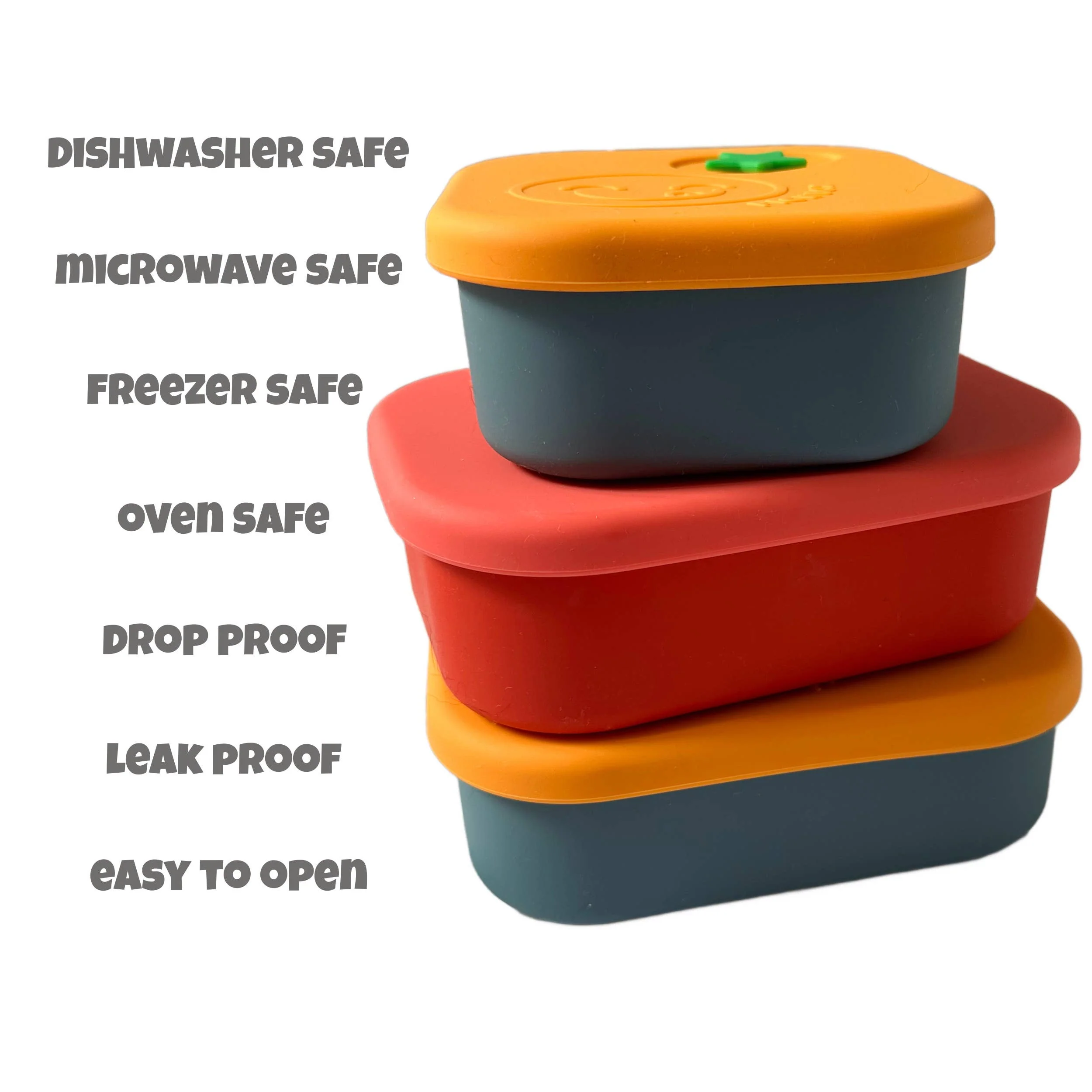 Pick Plates Pick Box Snack Silicone Snack Box – 4 Compartment 500ml - Image 14