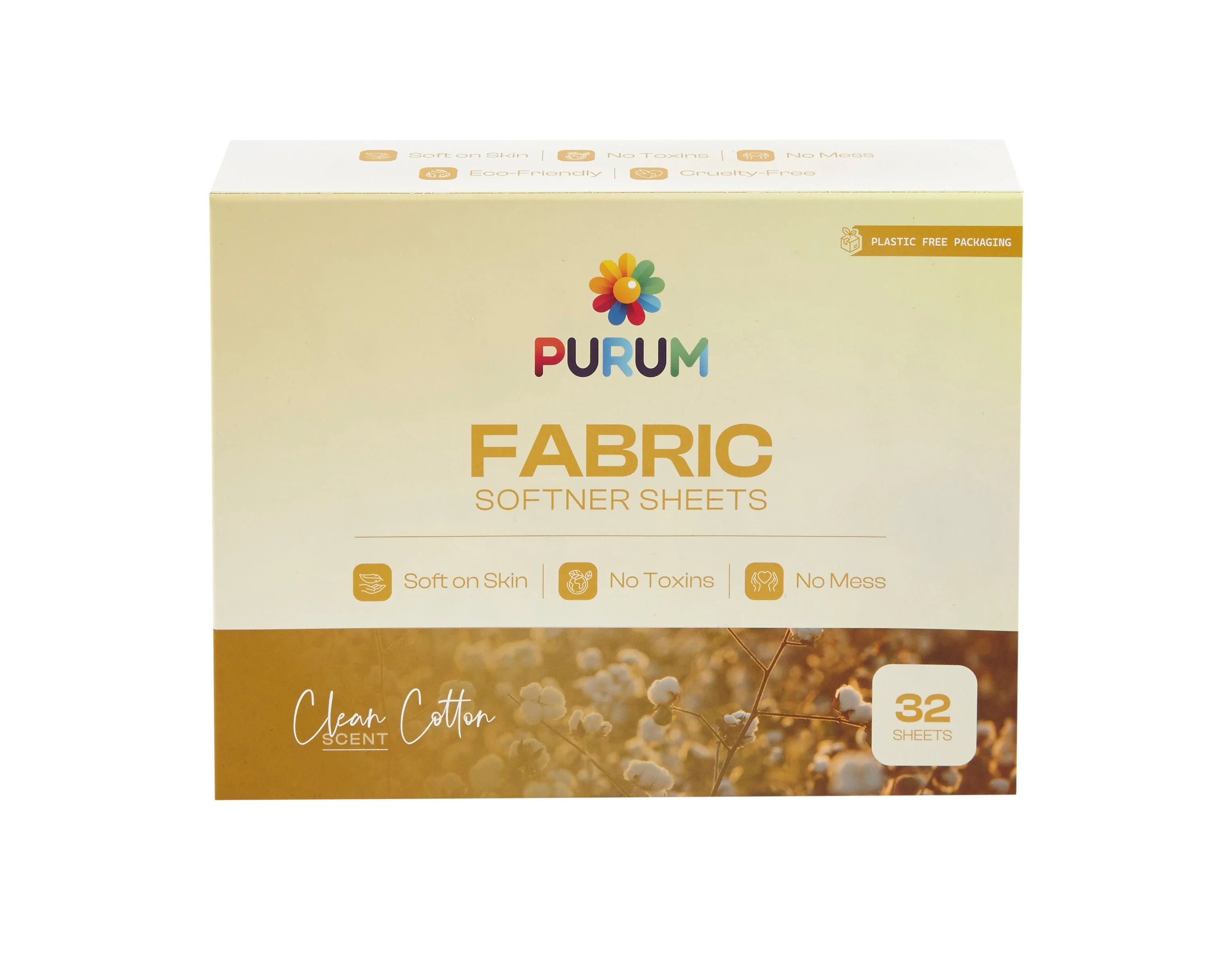 Purum Fabric Conditioner Sheets - Clean Cotton Scent - Image 4