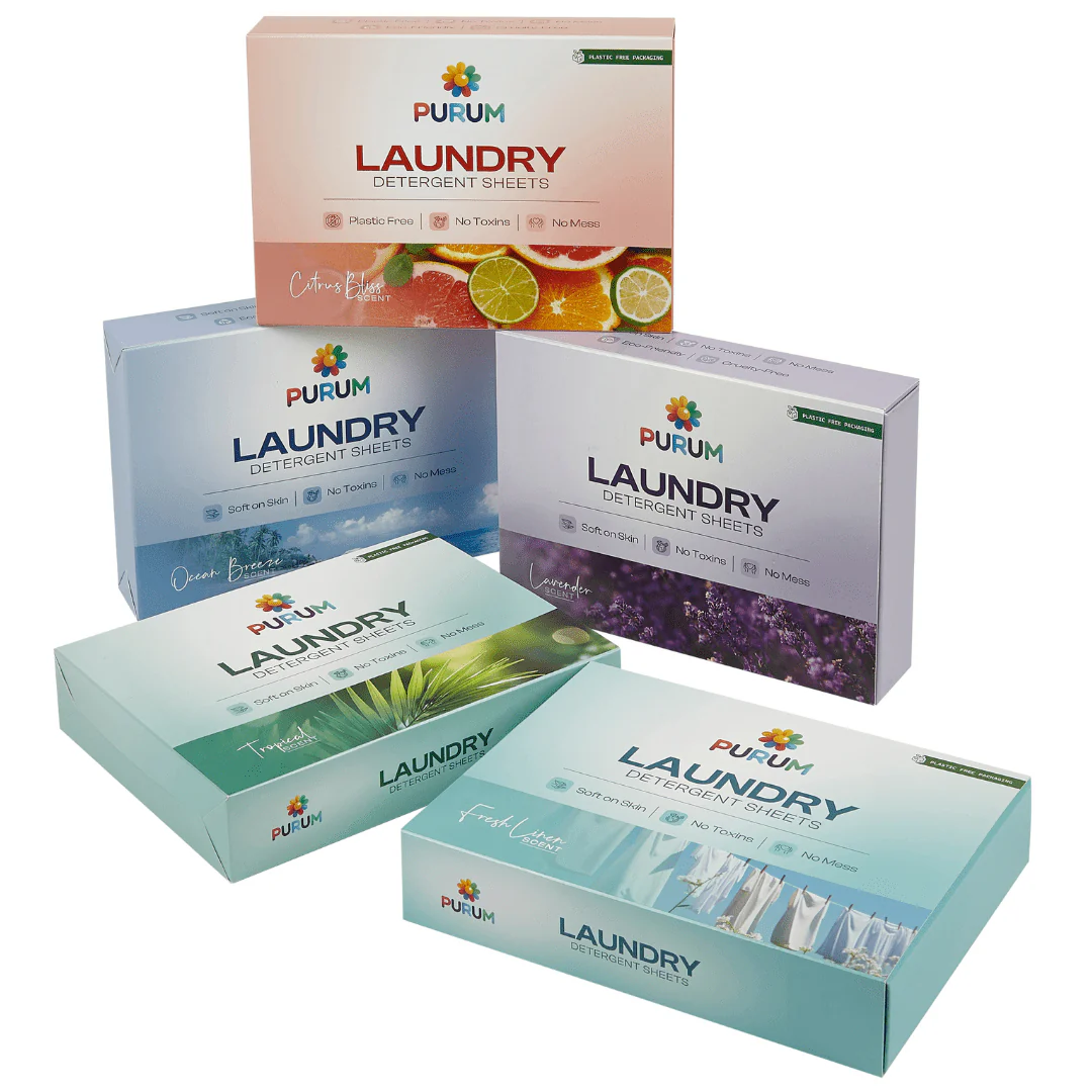 Purum Ultimate Laundry Bundle – 320 Eco-Friendly Laundry Sheets & 5 Scent Boosters Set - Image 3