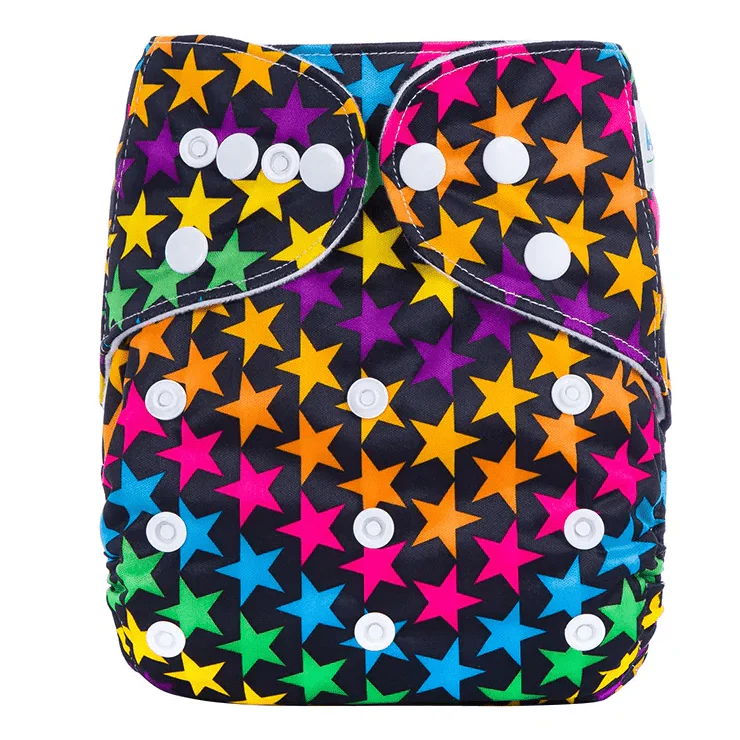 Re:gn Reusable Baby Cloth Nappies With Insert - 4 Pack Bundle – Choice Of Designs - Image 3