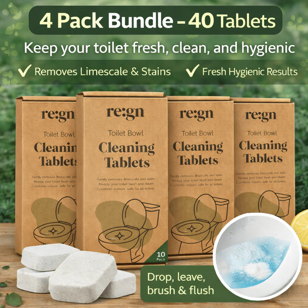 Re:gn Toilet Cleaning Tablets – Deep Clean & Limescale Remover | 40 Tablets
