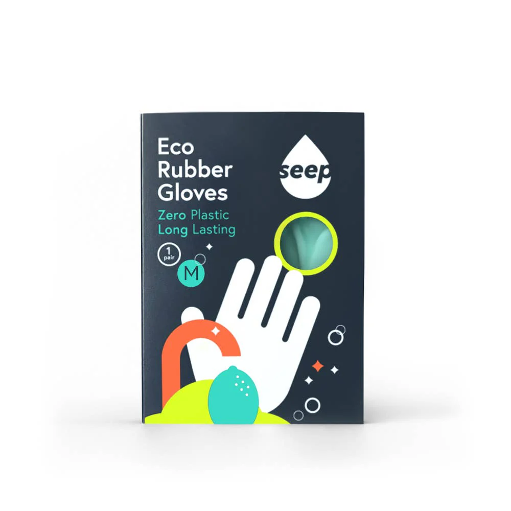 Fair Trade Rubber Gloves | 1 Pair Plastic-Free Compostable Cleaning Gloves - Image 3