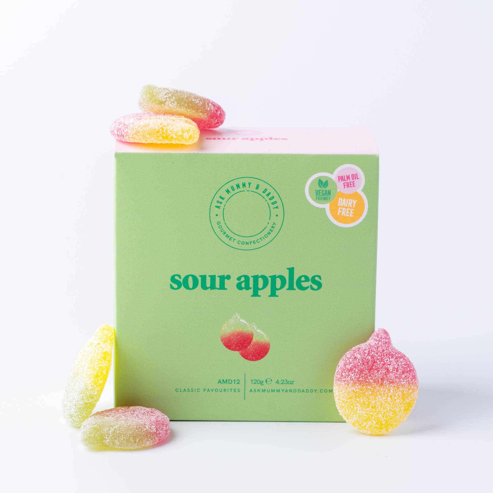 Ask Mummy & Daddy Sour Apples Gift Box – Sour Apple Flavoured Sweets - Image 2