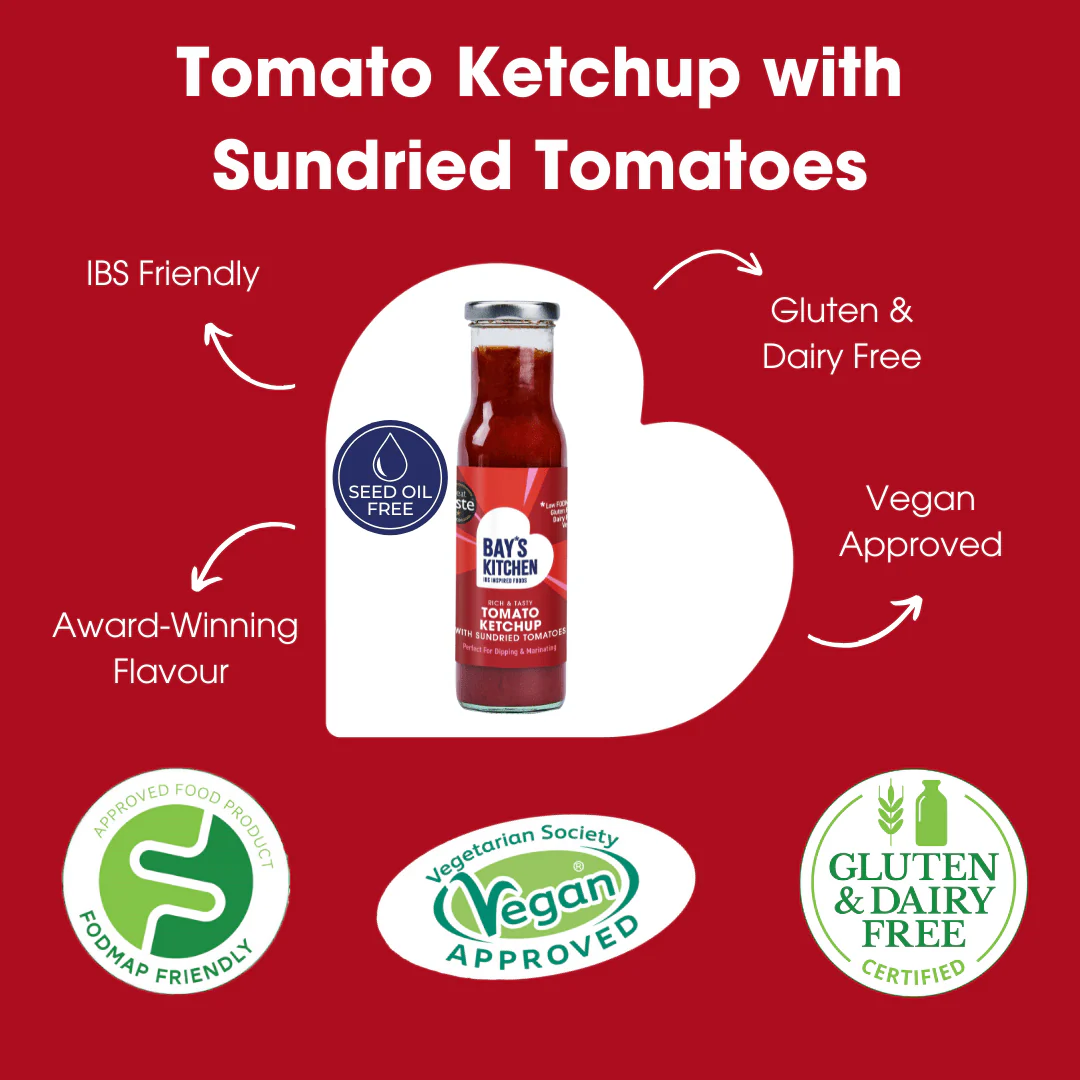 Tomato Ketchup with Sundried Tomatoes 270g – Low FODMAP & Vegan - Image 2